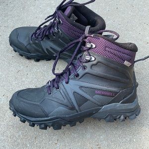 Womens Merrell waterproof hiking boots.